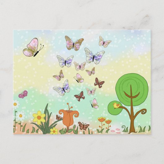 Frühlingsbild Postkarte (Vorderseite)