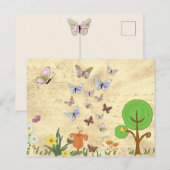 Frühlingsbild Postkarte (Vorne/Hinten)