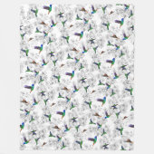Frühlingsblancet Fleece farbenfrohe Hummingbird Fl (Vorderseite)