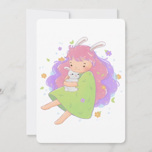 Frühlingsblasen-Illustration Einladung (Vorderseite)