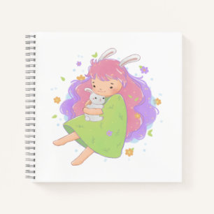 Frühlingsblasen-Illustration Notizblock