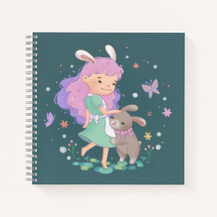 Frühlingsblasen-Illustration Notizblock