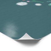 Frühlingsblasen-Illustration Poster (Ecke)