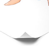 Frühlingsblasen-Illustration Poster (Ecke)