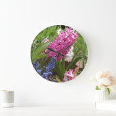 Frühlingsblasen Wall Clock Große Wanduhr (Zuhause)