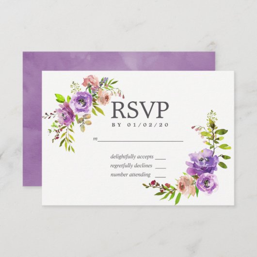 Frühlingsbläserne UAWG RSVP Karte (Vorne/Hinten)