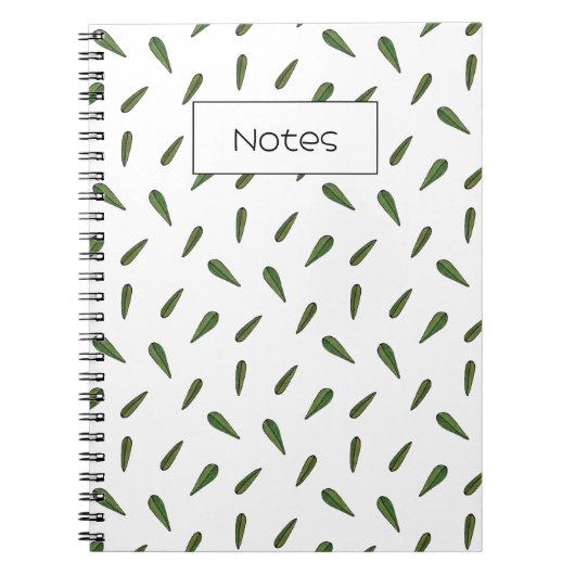 Frühlingsblätter, aquarelle Motive Notizblock (Vorderseite)