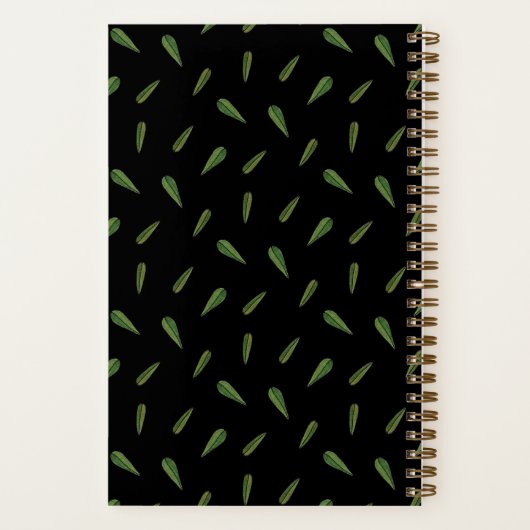 Frühlingsblätter, aquarelle Motive Notizblock (Rückseite)