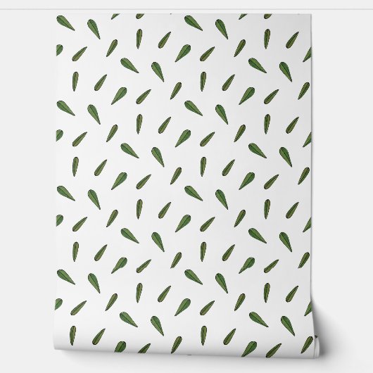 Frühlingsblätter, aquarelle Motive Tapete (Abrollen)