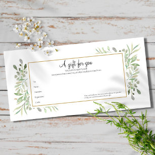 Frühlingsblätter-Geschenkgutschein