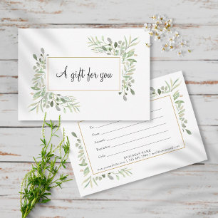 Frühlingsblätter-Geschenkgutschein