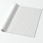 Frühlingsblaue Wildblume Geschenkpapier (Ungerollt)