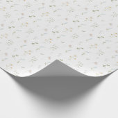 Frühlingsblaue Wildblume Geschenkpapier (Ecke)
