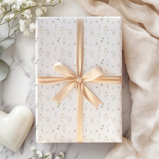 Frühlingsblaue Wildblume Geschenkpapier