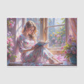 Frühlingsbllossow Reader Romantische Blumendekoupa Seidenpapier (Vorderseite)