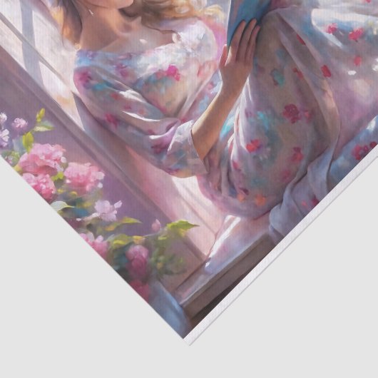 Frühlingsbllossow Reader Romantische Blumendekoupa Seidenpapier (Ausschnitt)