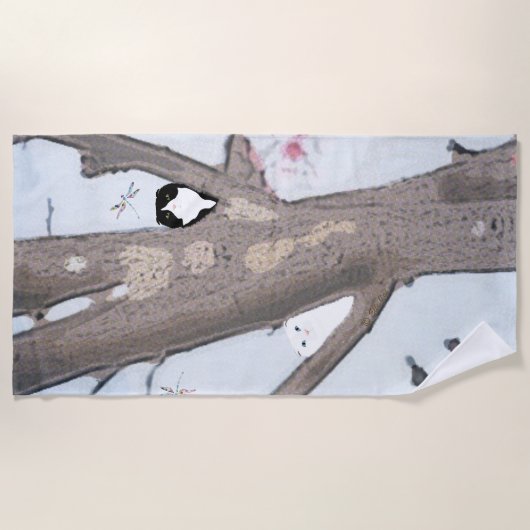 Frühlingsblossom Strandtuch (Vorderseite)