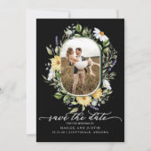 Frühlingsblühende Wildblume Trendy Save The Date (Vorderseite)