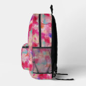 FrühlingsBlume Abstrakt rosa + Personalisiert Bedruckter Rucksack (Rechts)