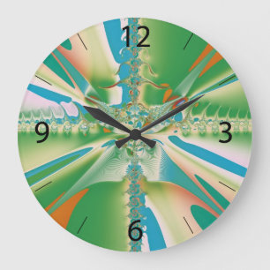 FrühlingsBlume Große Wanduhr