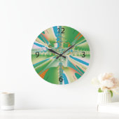 FrühlingsBlume Große Wanduhr (Zuhause)