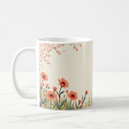 FrühlingsBlume Kaffeetasse (Links)