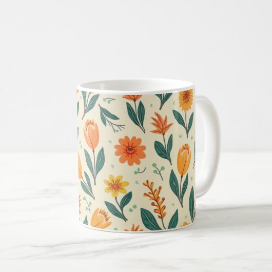 FrühlingsBlume Kaffeetasse (VorderseiteRechts)