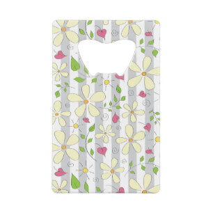Frühlingsblume Kamille Gänseblümchen floral glückl Geldbeutel Flaschenöffner