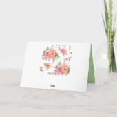 Frühlingsblume Karte (Rückseite)