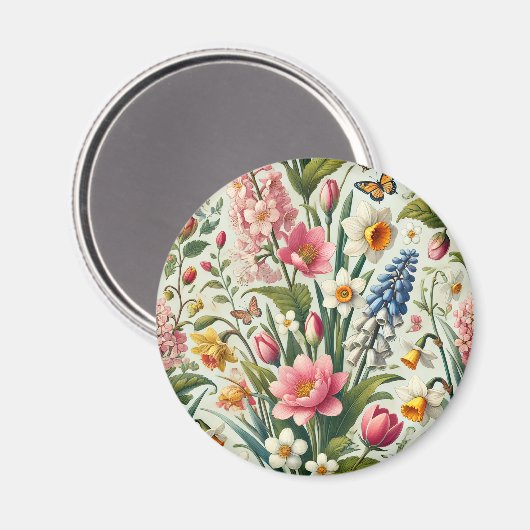 FrühlingsBlume Magnet (Vorderseite/Rückseite)