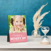 Frühlingsblume Muttertag Custom Frame Plaque Fotoplatte (Seite)