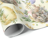 Frühlingsblume Osterfest Sonnige Feier Gelb Geschenkpapier (Rolleneckpunkt)