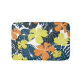 Frühlingsblume: Vintage Blütentextur Badematte (Vorderseite)