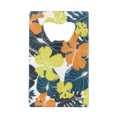 Frühlingsblume: Vintage Blütentextur Geldbeutel Flaschenöffner (Rückseite)