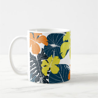 Frühlingsblume: Vintage Blütentextur Kaffeetasse