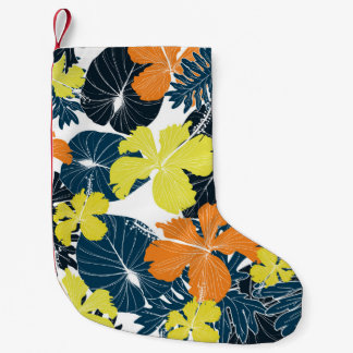 Frühlingsblume: Vintage Blütentextur Kleiner Weihnachtsstrumpf