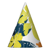 Frühlingsblume: Vintage Blütentextur Partyhütchen (Links)