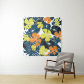 Frühlingsblume: Vintage Blütentextur Wandteppich (Beispiel (Horizontal))