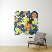 Frühlingsblume: Vintage Blütentextur Wandteppich (Beispiel)