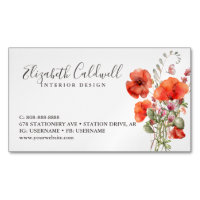 Frühlingsblume Wildblume Poppy Personalisiert