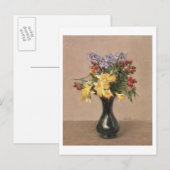 Frühlingsblumen, 1869 (Öl auf Leinwand) Postkarte (Vorne/Hinten)