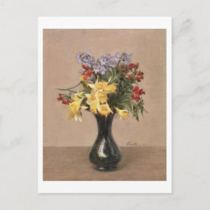 Frühlingsblumen, 1869 (Öl auf Leinwand) Postkarte