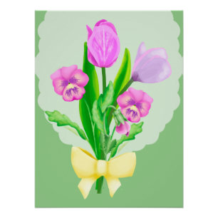 Frühlingsblumen 2 poster