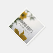 Frühlingsblumen 30. Geburtstag Party Papier Napkin Serviette (Ecke)