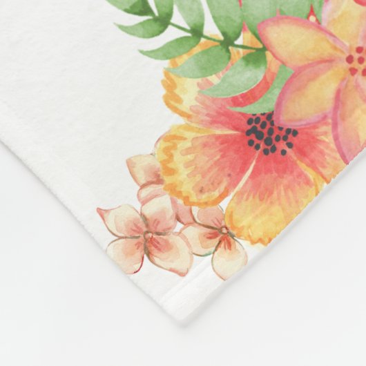 Frühlingsblumen 3 Fotos Muttertag Fleecedecke (Ecke)