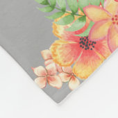 Frühlingsblumen 3 Fotos Muttertag Fleecedecke (Ecke)