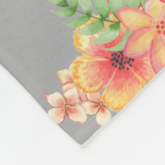 Frühlingsblumen 3 Fotos Muttertag Fleecedecke (Ecke)