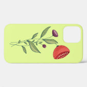 Frühlingsblumen Abstrakt Botanische Linie Art Case-Mate iPhone Hülle (Rückseite (Horizontal))