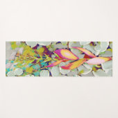 Frühlingsblumen Abstraktes Design Yogamatte (Vorderseite (Horizontal))