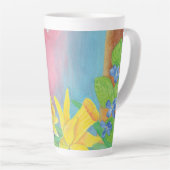 Frühlingsblumen, Affodien, Salix caprea & Violets Milchtasse (Rechte Ecke)